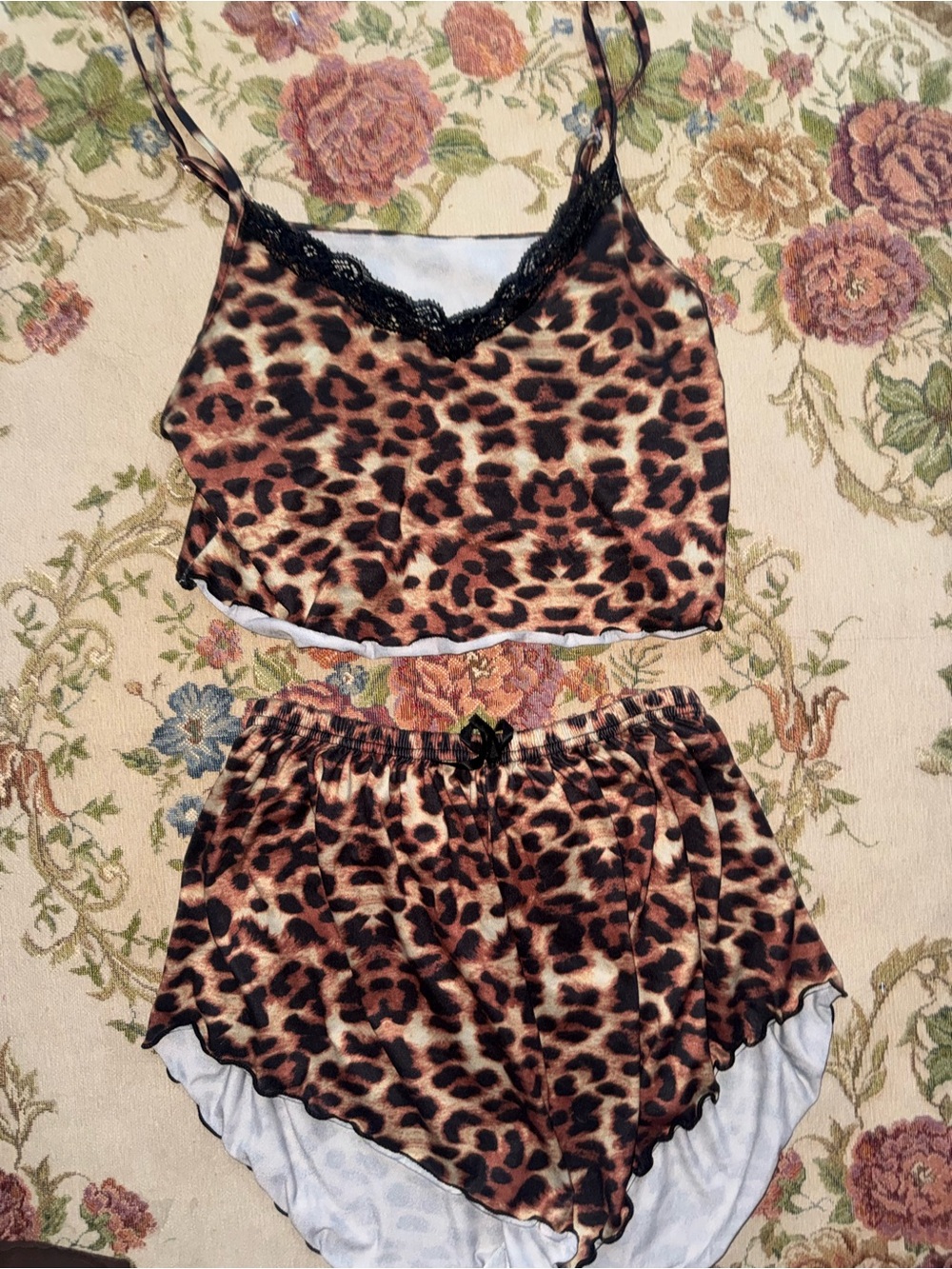Leopard print pajamas
